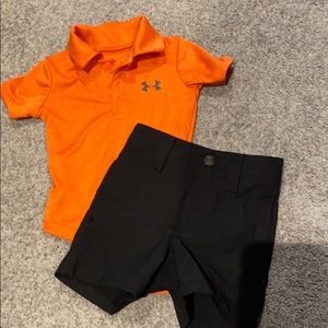 Under Armour Baby Boy polo and shorts sz 3-6 month